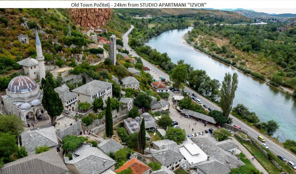 Studio Apartmani Izvor Blagaj Kültér fotó