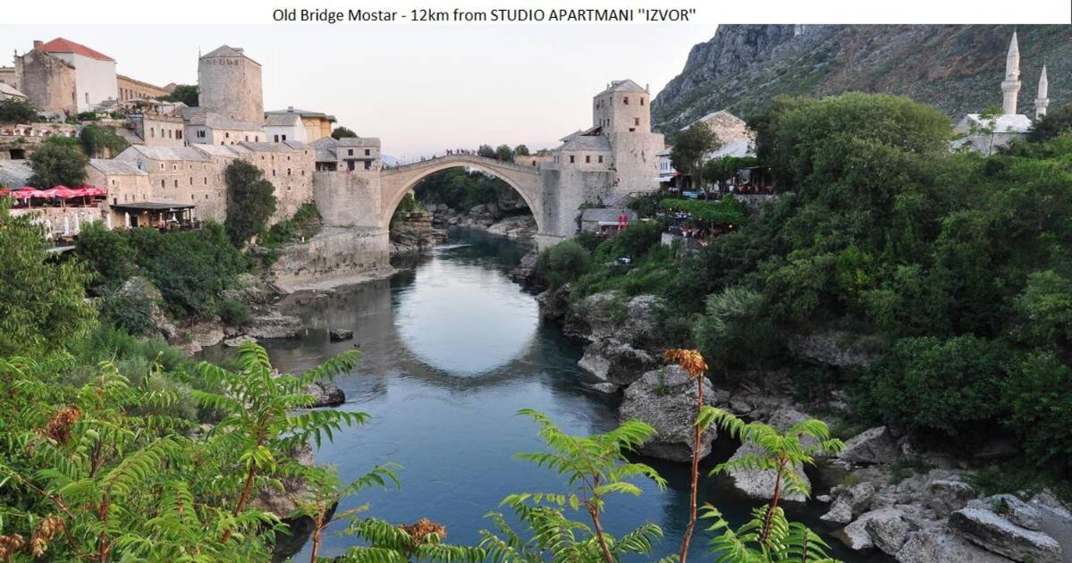 Studio Apartmani Izvor Blagaj Kültér fotó